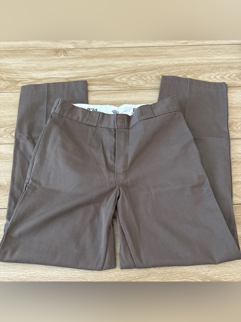 Dickies Men's 874 Original Fit Brown Pants Size 33x32